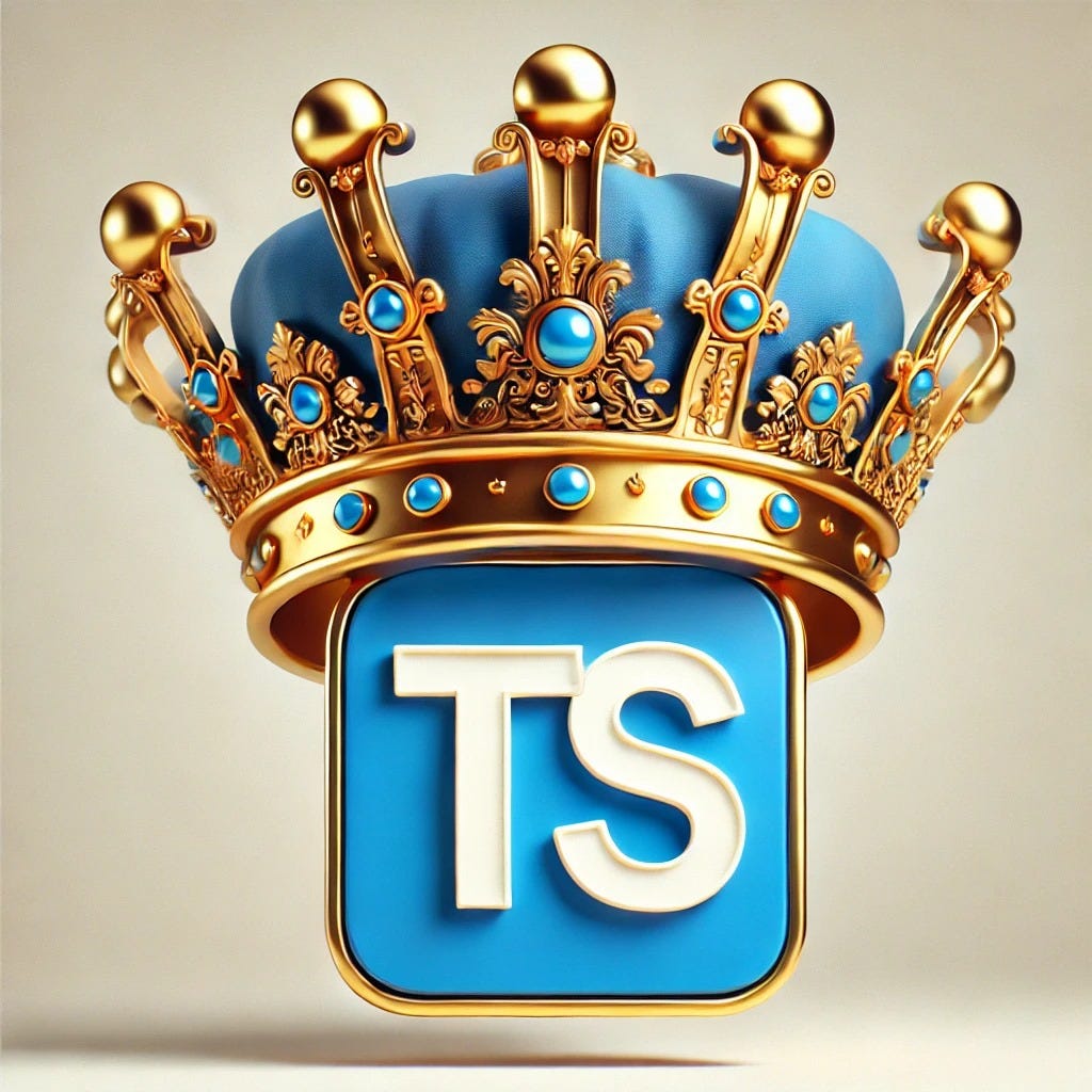 Medium article cover: Learn TypeScript One Snippet at a Time: 150+ Code Samples Across 11 Key Topics